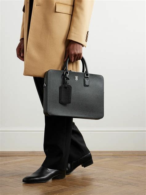 burberry grain leather briefcase|burberry ainsworth briefcase.